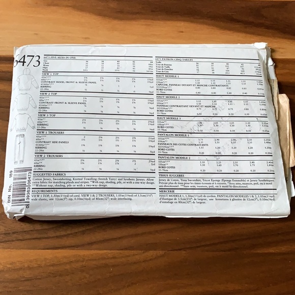 New Look Vintage Sporty Track Suit Pattern - Picture 2 of 3